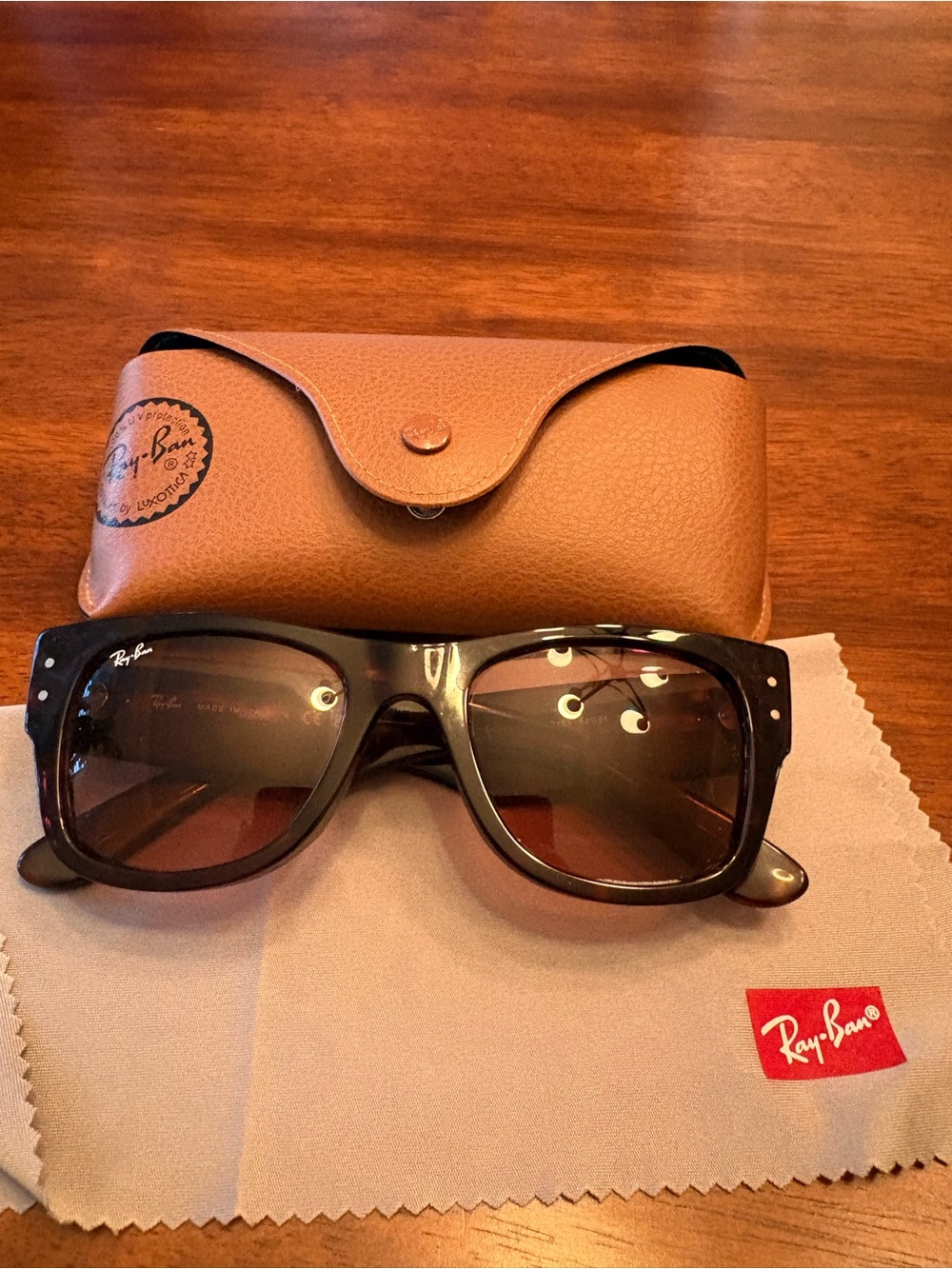 Ray-Ban Men’s Brown Gradient Square Sunglasses